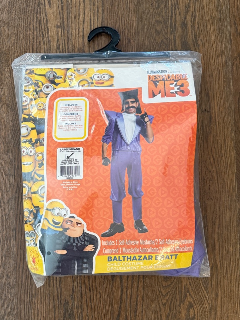 Universal Despicable Me 3 Balthazar Bratt Purple Kids Costume